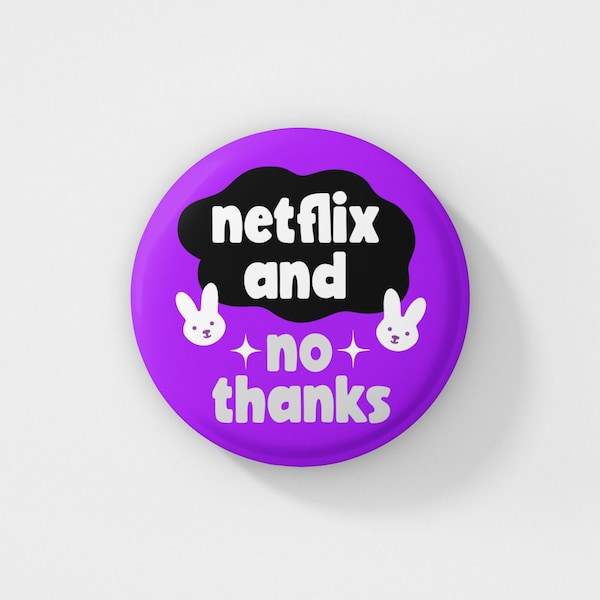 Netflix et non merci - Pin Badge / Ace pride, Asexué Pin