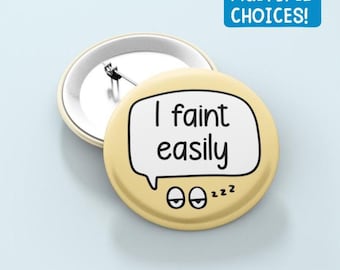 I Faint Simply - Anstecker | Ohnmacht Bewusstsein, Pins