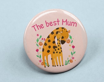 Insignia "La mejor mamá" / Regalos para mamá - Día de la Madre - Regalo único - Para mamá - La mejor mamá del mundo