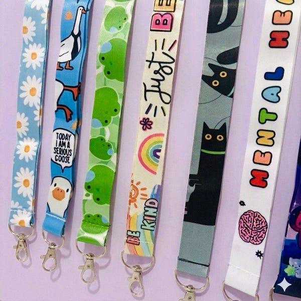 Cute Lanyards | Multiple choices | Card Accessory, Sensory Friendly