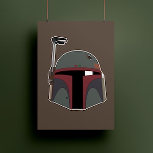 Boba Fett Helmet Print - Book of Boba Fett