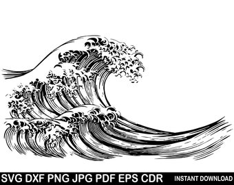 Download The Great Wave Svg Kanagawa Wave Ocean Design Silhouette Japanese Art Sea Cut And Print Wall Decal Design T Shirt Print Clipart Png Eps Svg Digital Prints Art Collectibles Deshpandefoundationindia Org