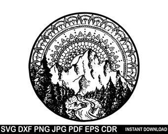 Free Free Mountain Mandala Svg 236 SVG PNG EPS DXF File