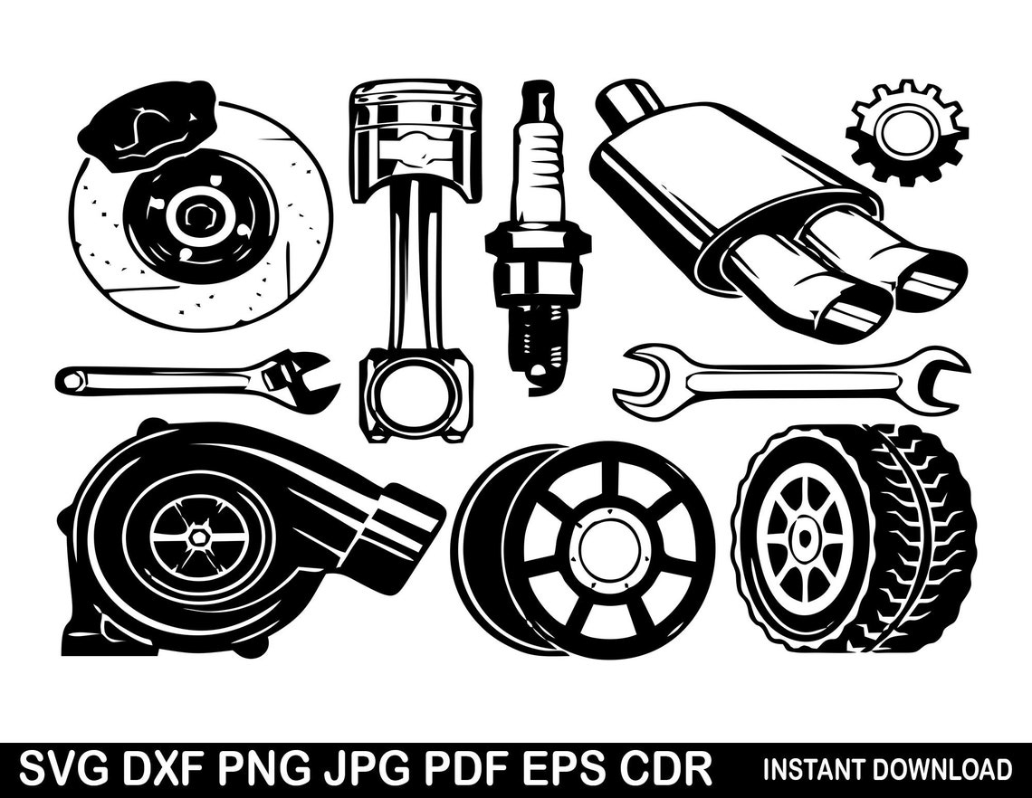 Tire fitting Svg Mechanic car tools Svg Car repair Svg Auto Etsy