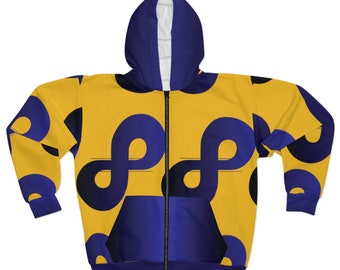 DELMYC Yellow and Purple Full Custom Zip Up For Men Women with choice of blue or black zipper Hoodie Urban Fashion