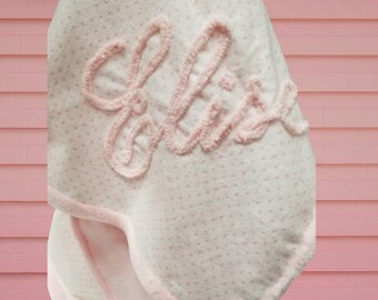 unique personalized baby girl blanket