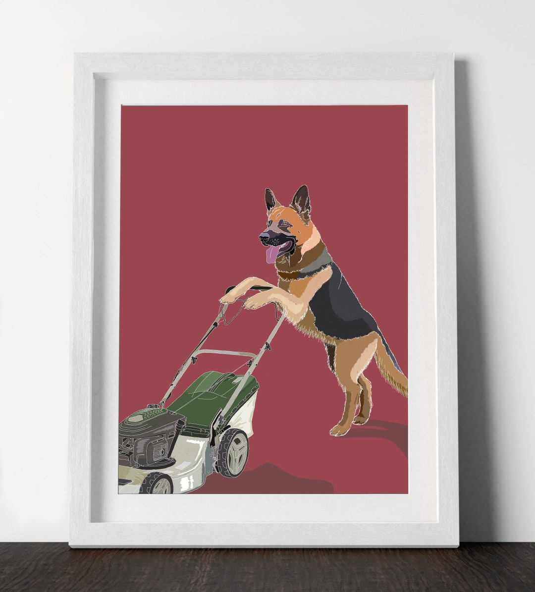 Image of Lawn Mower Wall Art by Richard M. Powers