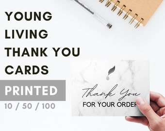 YOUNG LIVING Thank You New Customer Cards for Independent Distributors