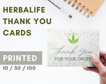 HERBALIFE Thank You New Customer Cards for Independent Distributors