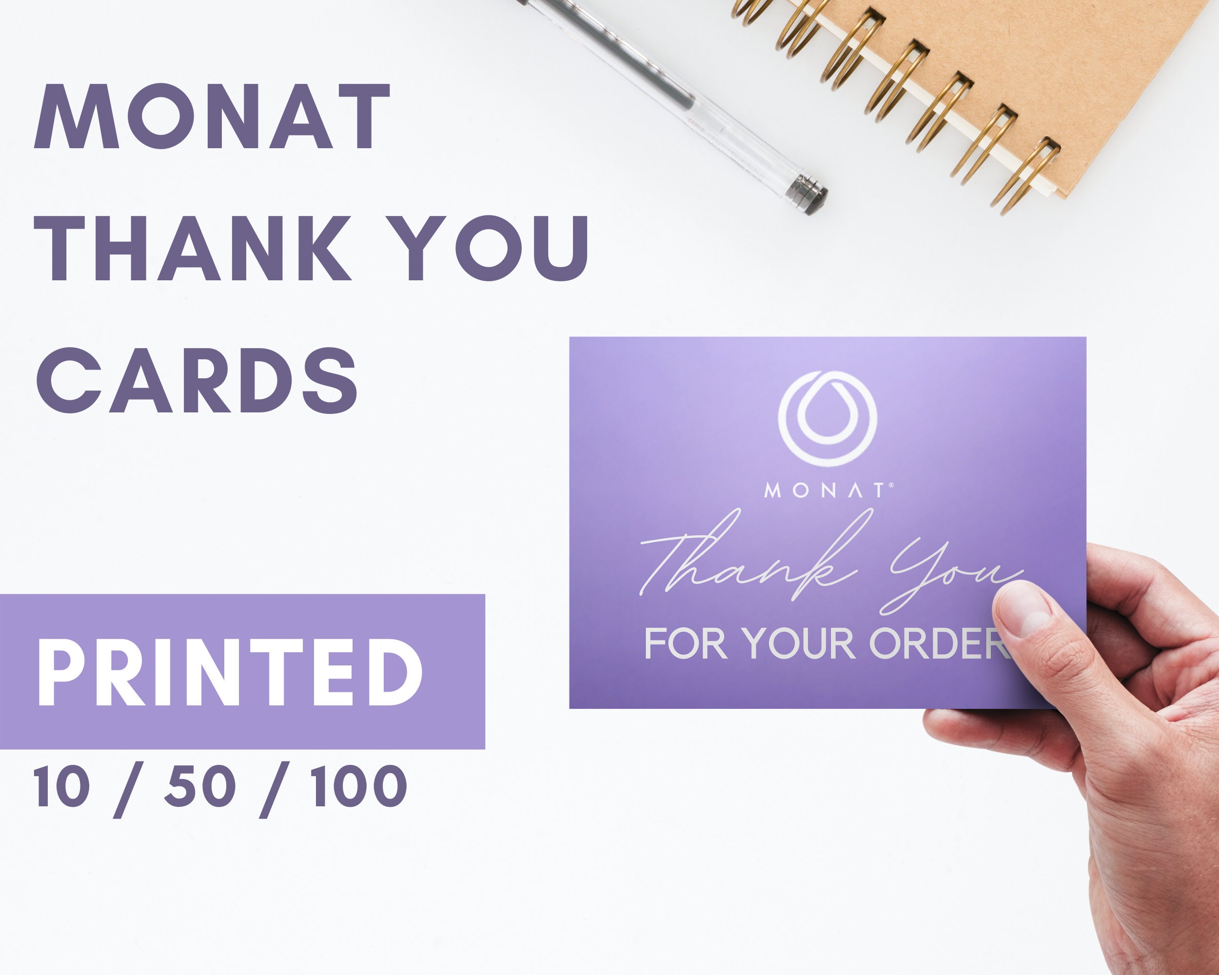 MONAT Thank You VIP Cards - Etsy