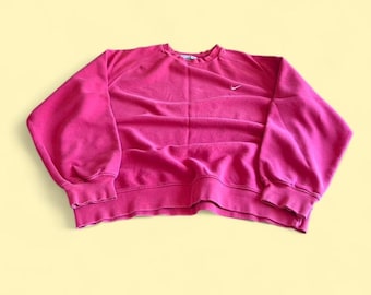 Sudadera vintage Nike Mini Swoosh naranja y rosa para hombre, talla XL, estilo Y2K