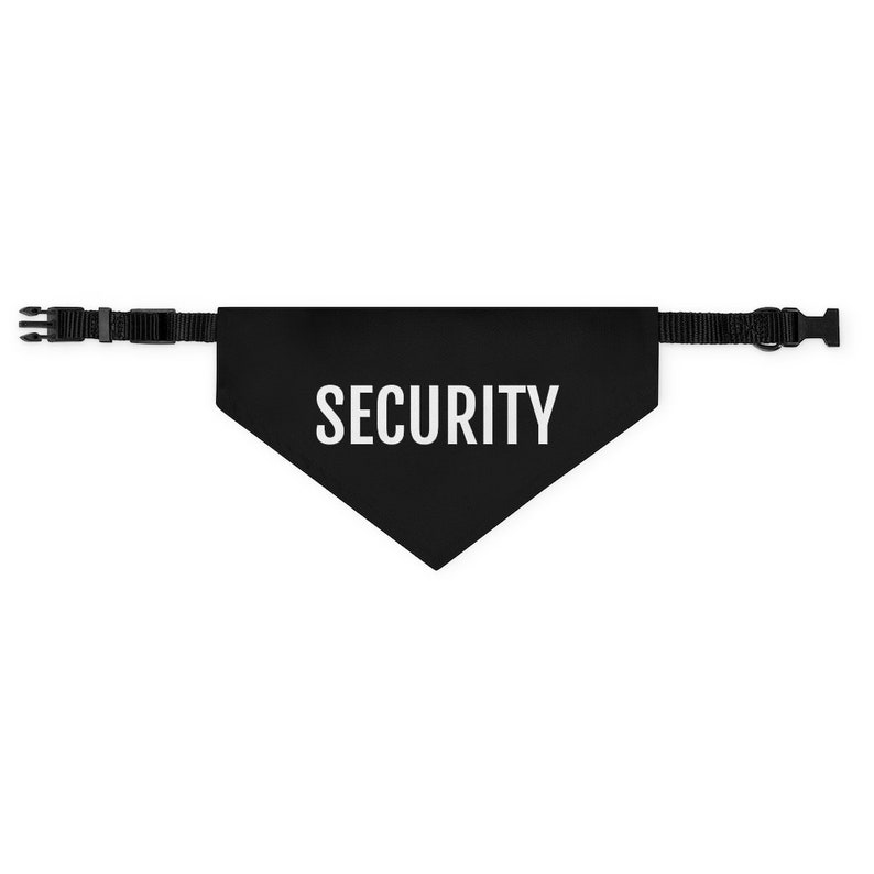 Dog Outfit Pet Gift Black and White Funny Pet Dog Clothes Pet Outfit Funny Dog Outfit SECURITY Pet Bandana Collar