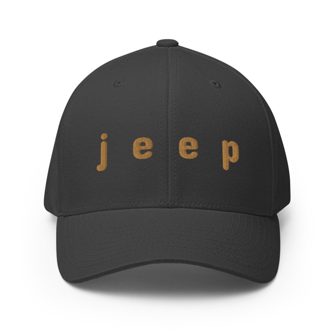 Jeep Flexfit Structured Twill Cap Hat White Black Gray Etsy