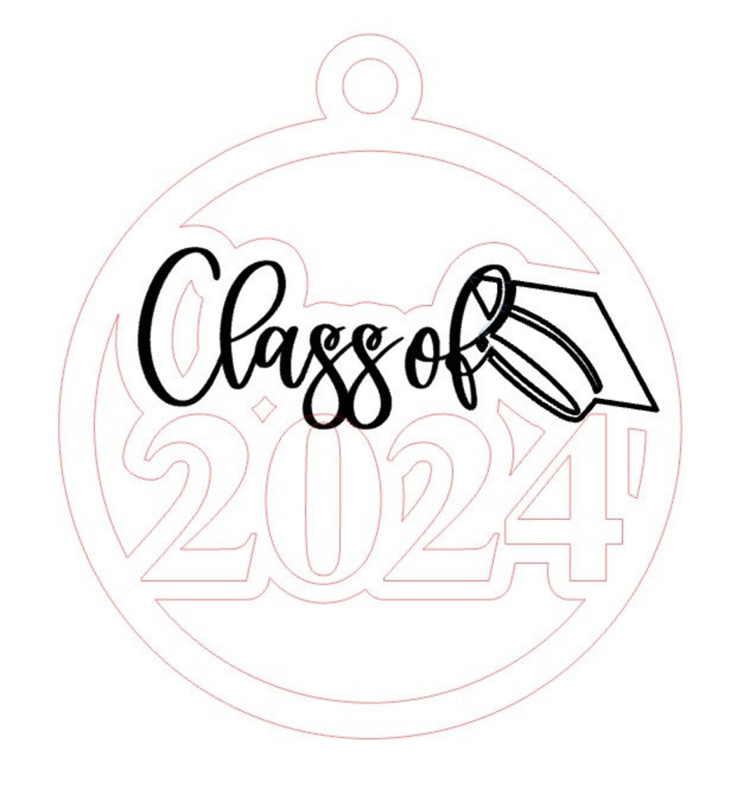 Class of 2024 Ornament digital File Only Etsy