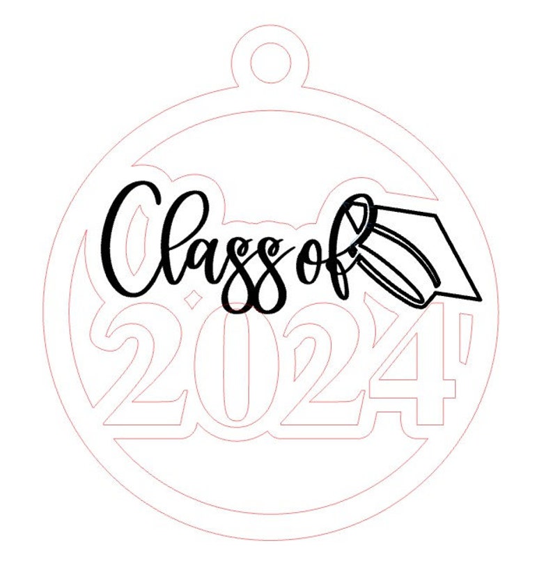 Class of 2024 Ornament digital File Only Etsy