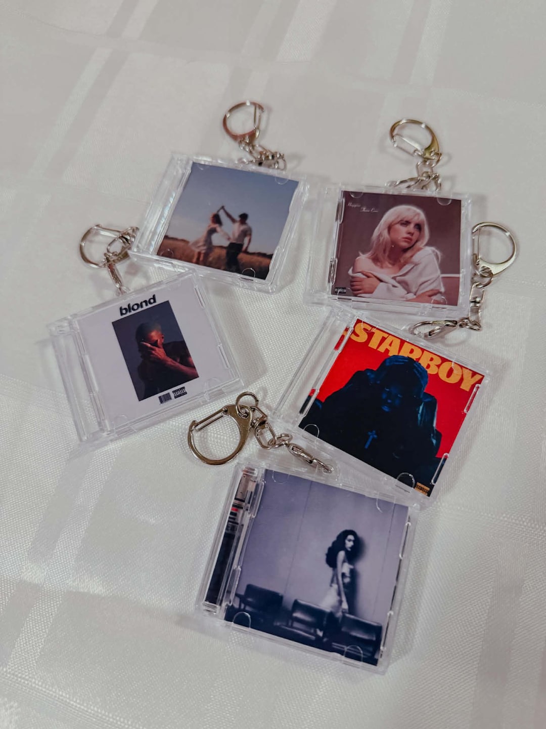Custom NFC Mini CD Album Keychain, Custom Photo Keychain, Personalized ...