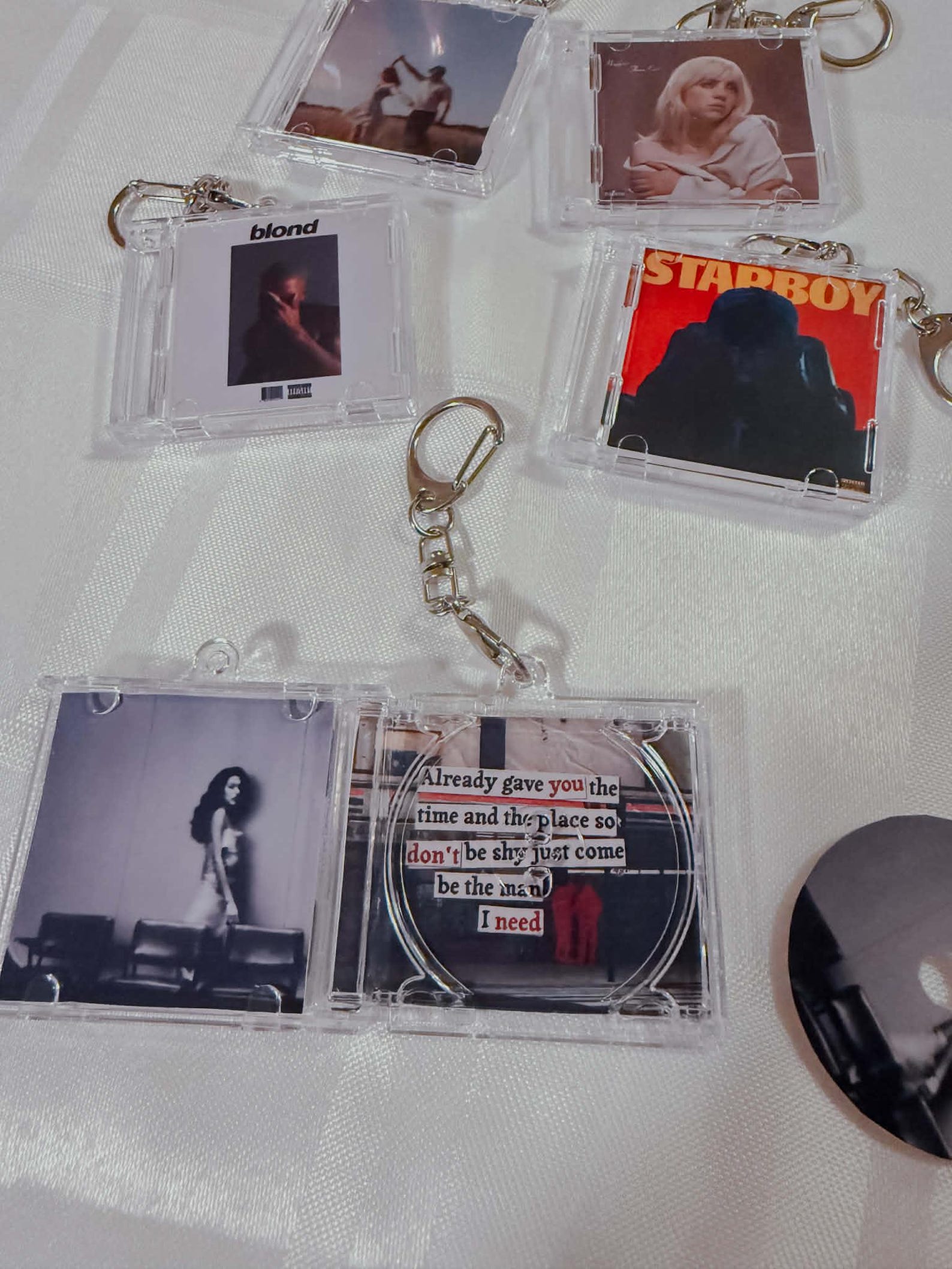 Custom NFC Mini CD Album Keychain, Custom Photo Keychain, Personalized ...