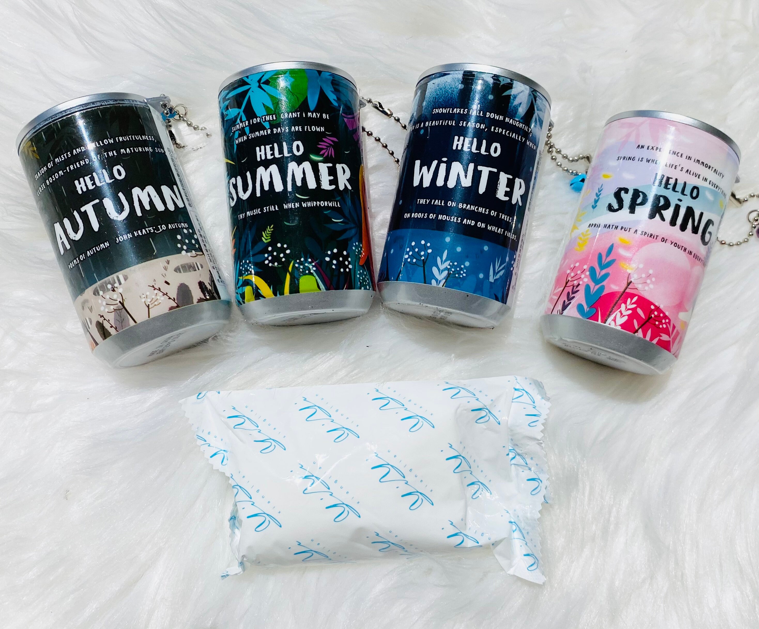 Soda Can Inspired Hand Wipe Keychains Keychain Hand Wipes Etsy