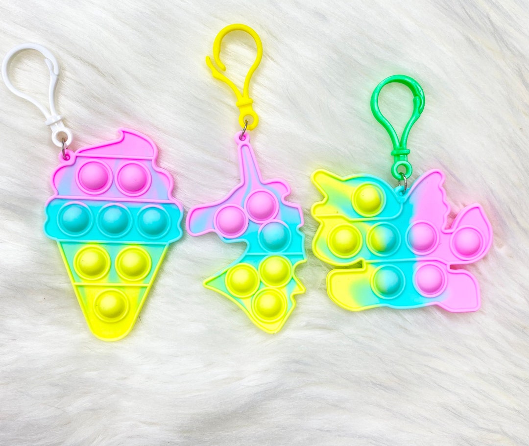 Pop It Keychains, Backpack Accessories, Party Favors, Keychains for