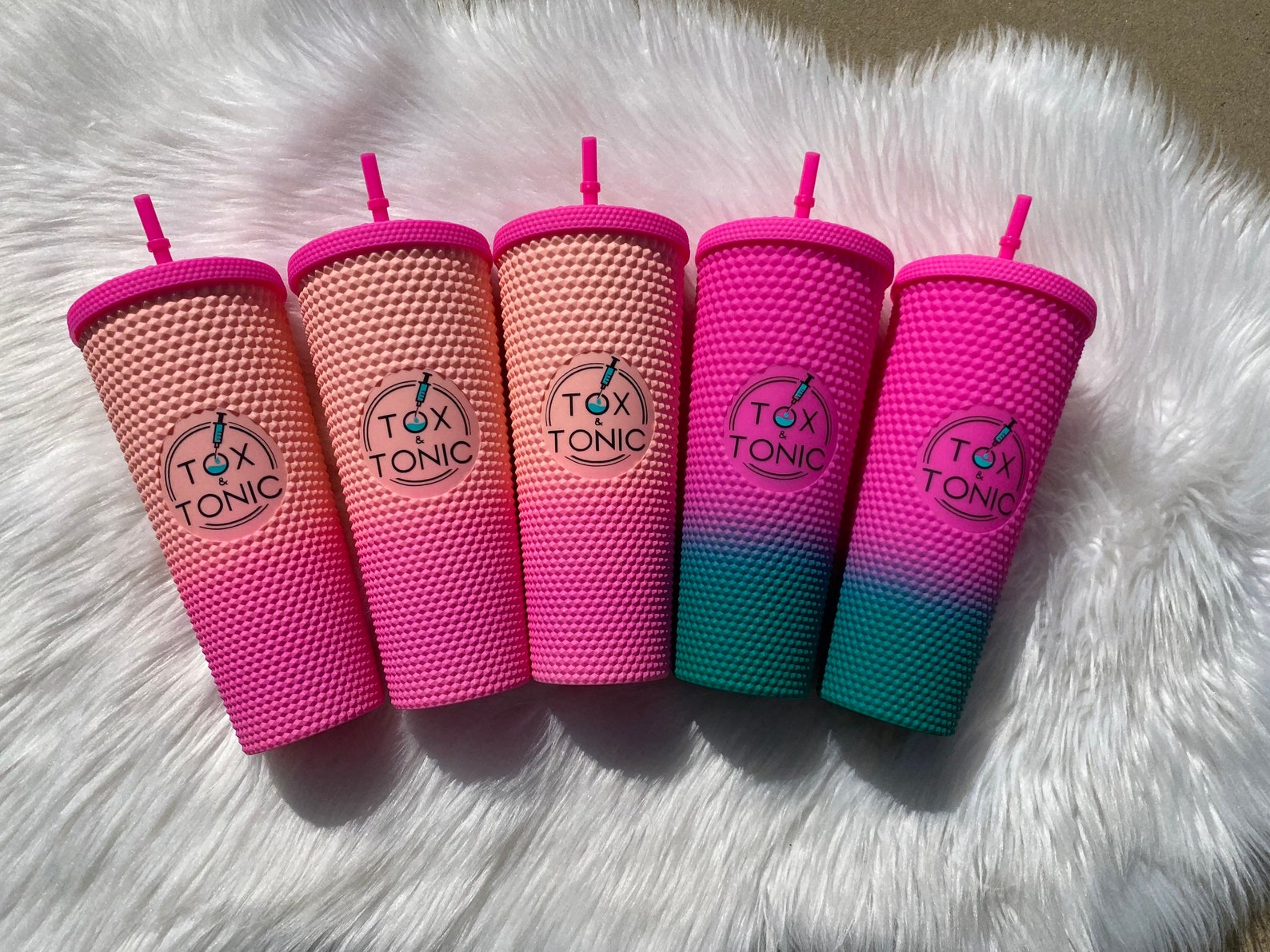 Matte Studded Tumbler Studded Tumblers Summer Tumblers Etsy