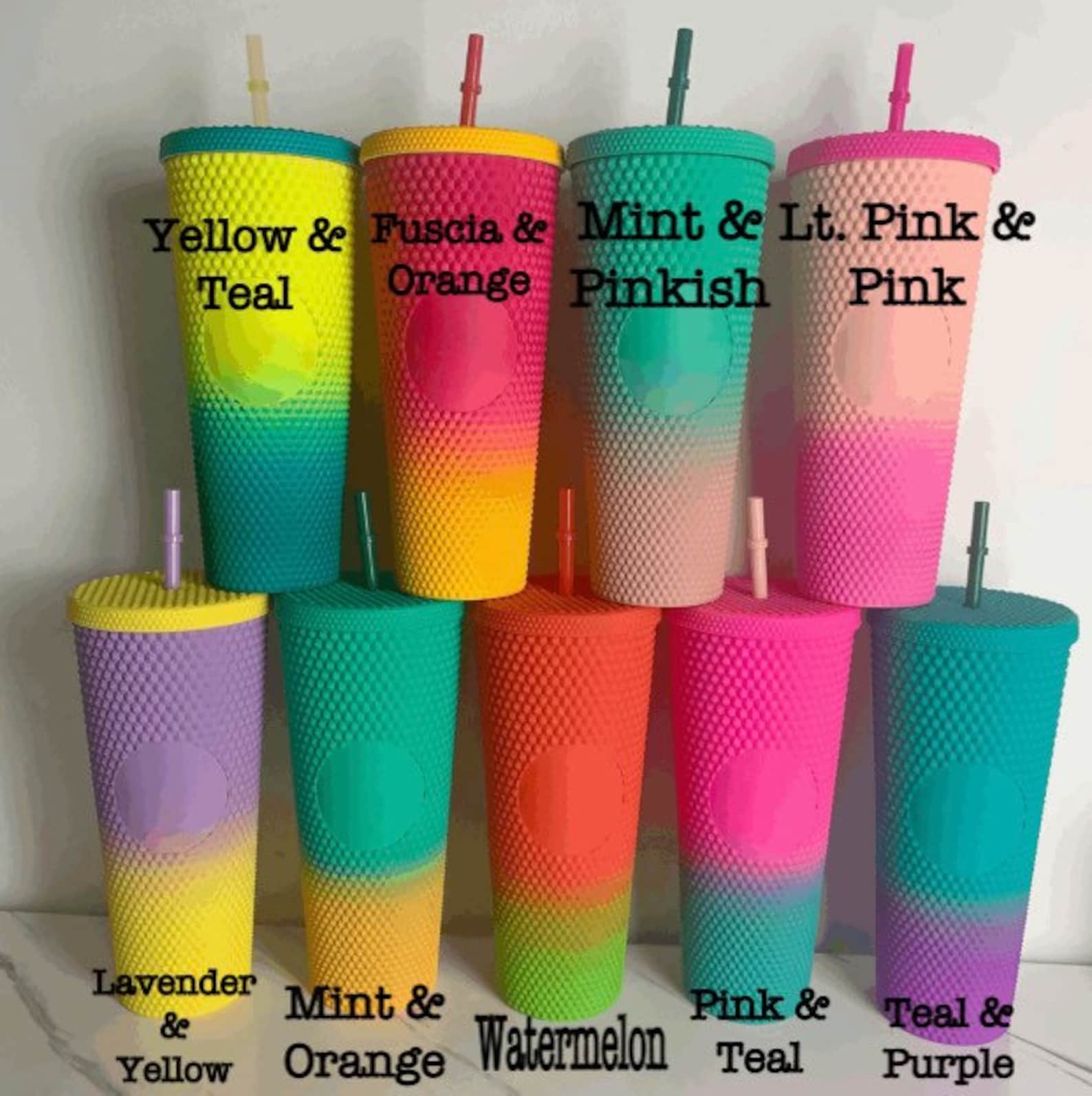 Matte Studded Tumbler Studded Tumblers Summer Tumblers Etsy