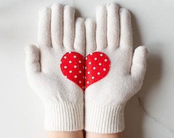 Gestrickte Handschuhe für Frauen