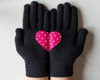 Schwarzer Winter Zubehör für Männer&Frauen