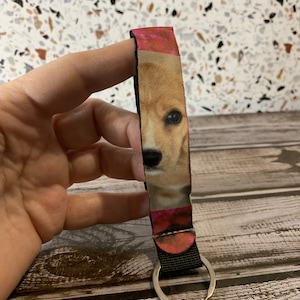 Pulsera personalizada, llavero de pulsera personalizado, pulsera de foto de mascota, llavero de perro, cordón de llavero