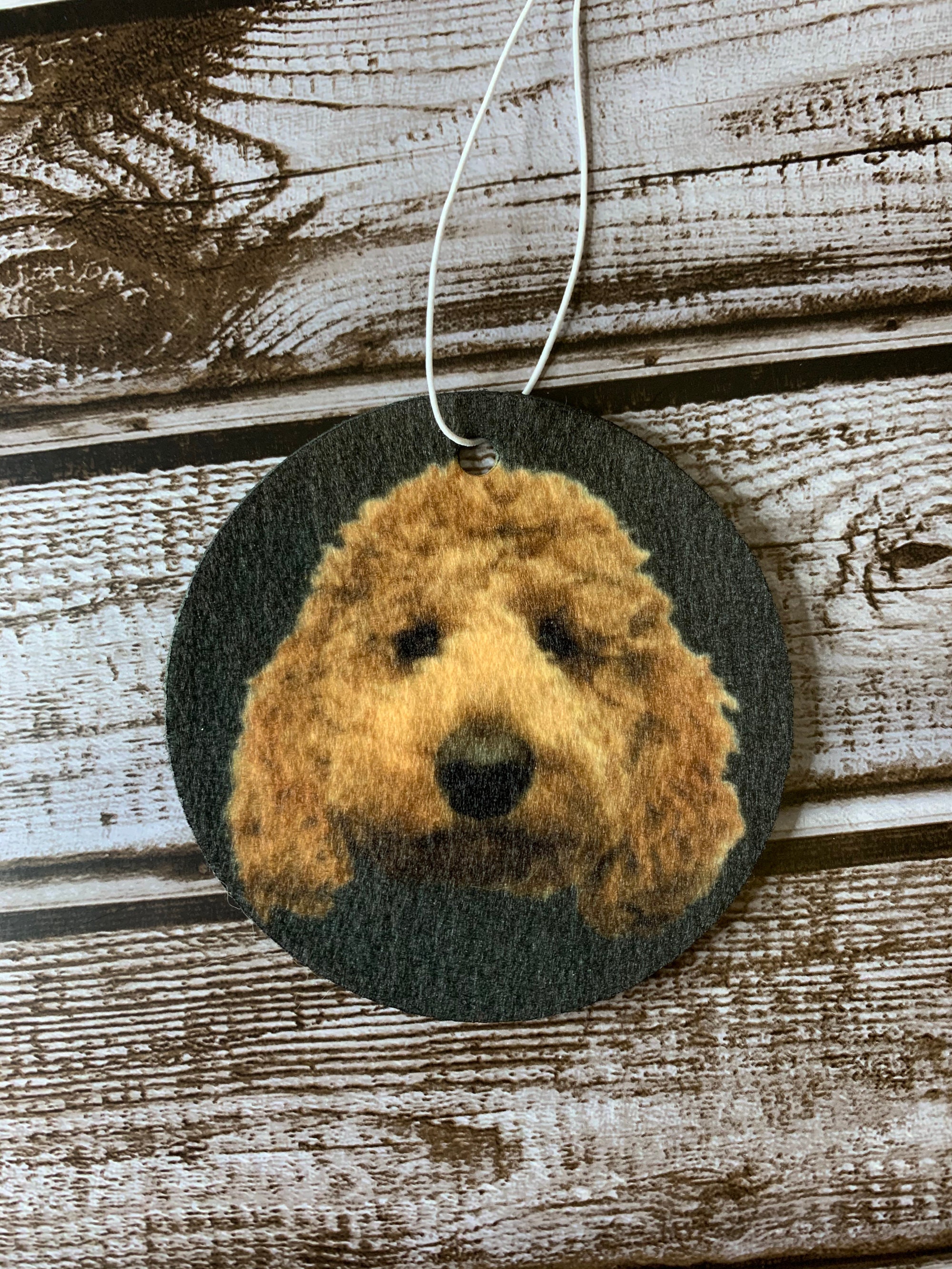 Doublesided Personalized Car Air Freshener Dog Customized Etsy