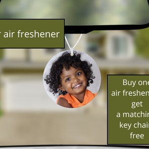 Personalized Car Air Freshener,  Customized Air Freshener, Photo Air Freshener, Hanging Air Freshener