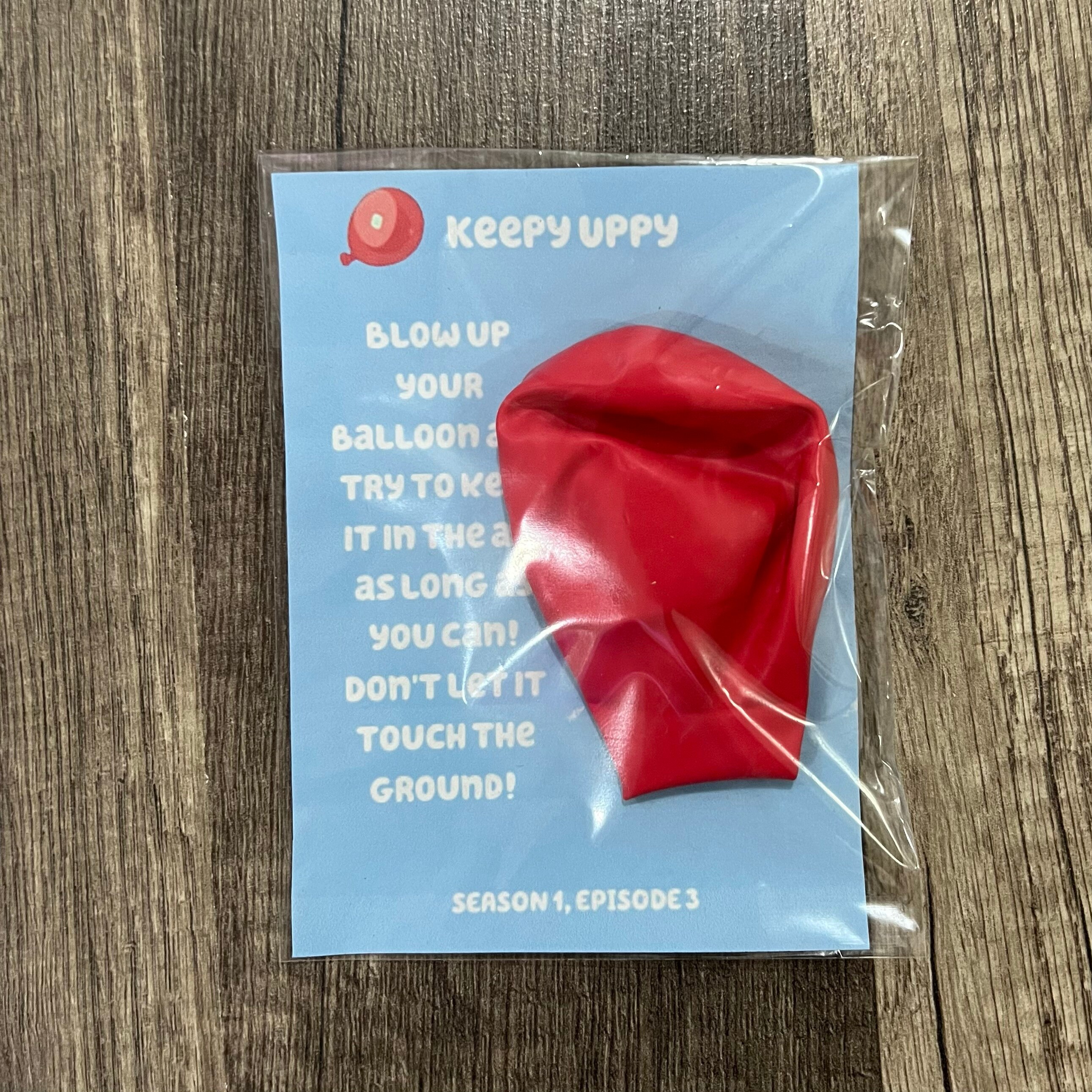 Party Favor Labels | Blue Keepy Uppy | Party Favor Cards | Instant ...