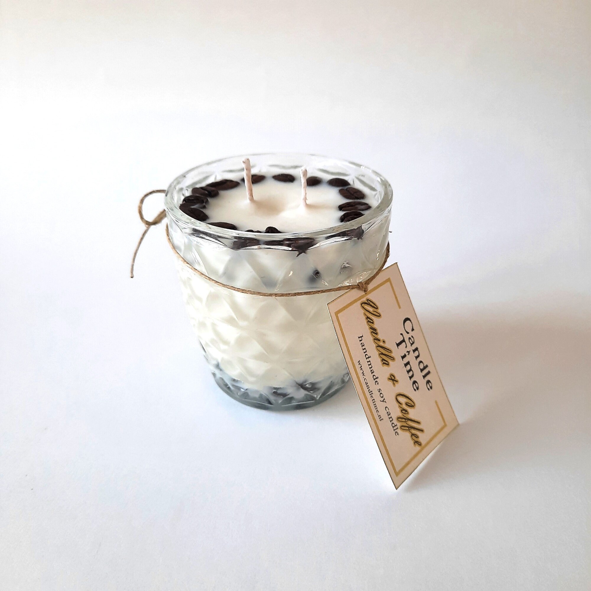 Vanilla & Coffee Beans Handmade Deluxe Glass 100 Etsy