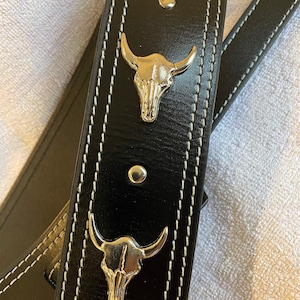 Leather guitar strap image 8