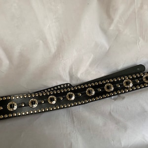 Black Studded Concho Guitar Strap