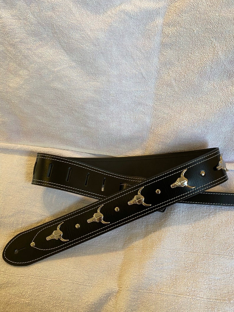 Leather guitar strap image 5