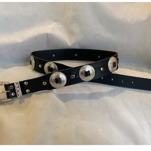 Black Weston Concho Belt