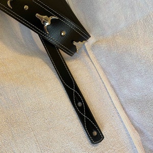 Leather guitar strap image 10