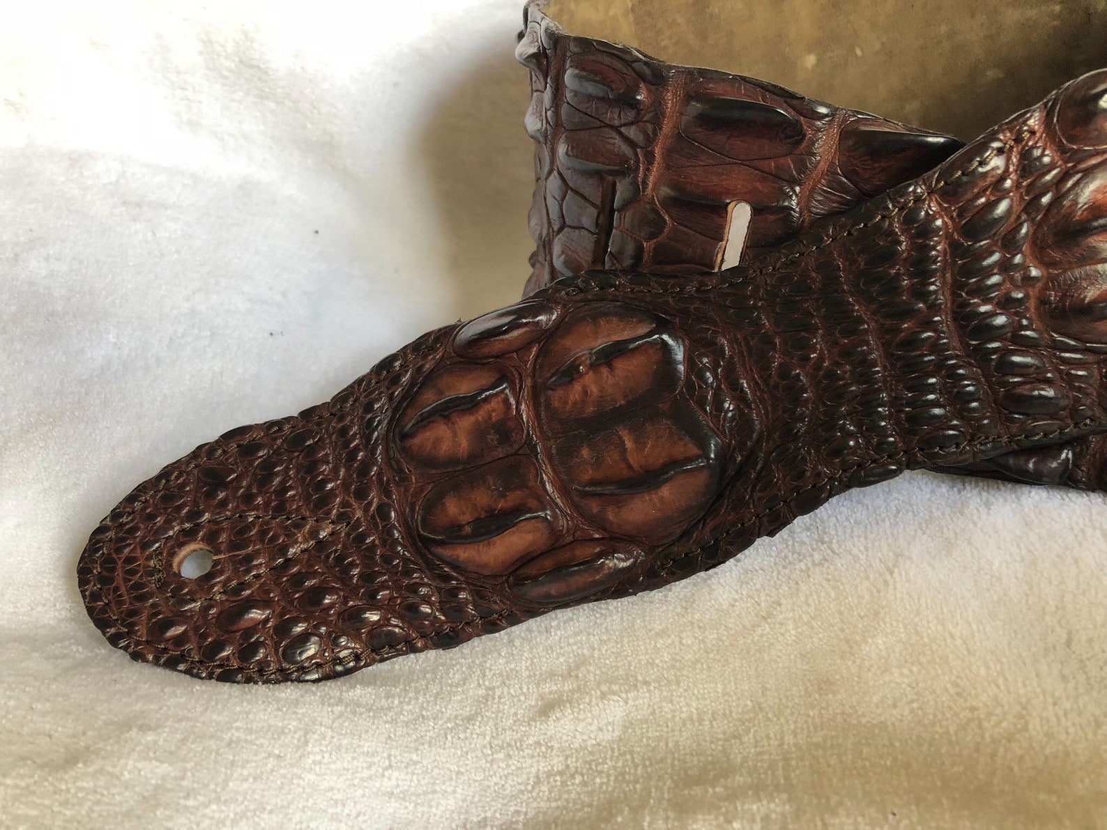 Genuine Crocodile Leather Guitar Strap Etsy Australia