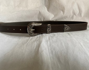 Brown Leather Weston Belt