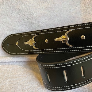 Leather guitar strap image 7