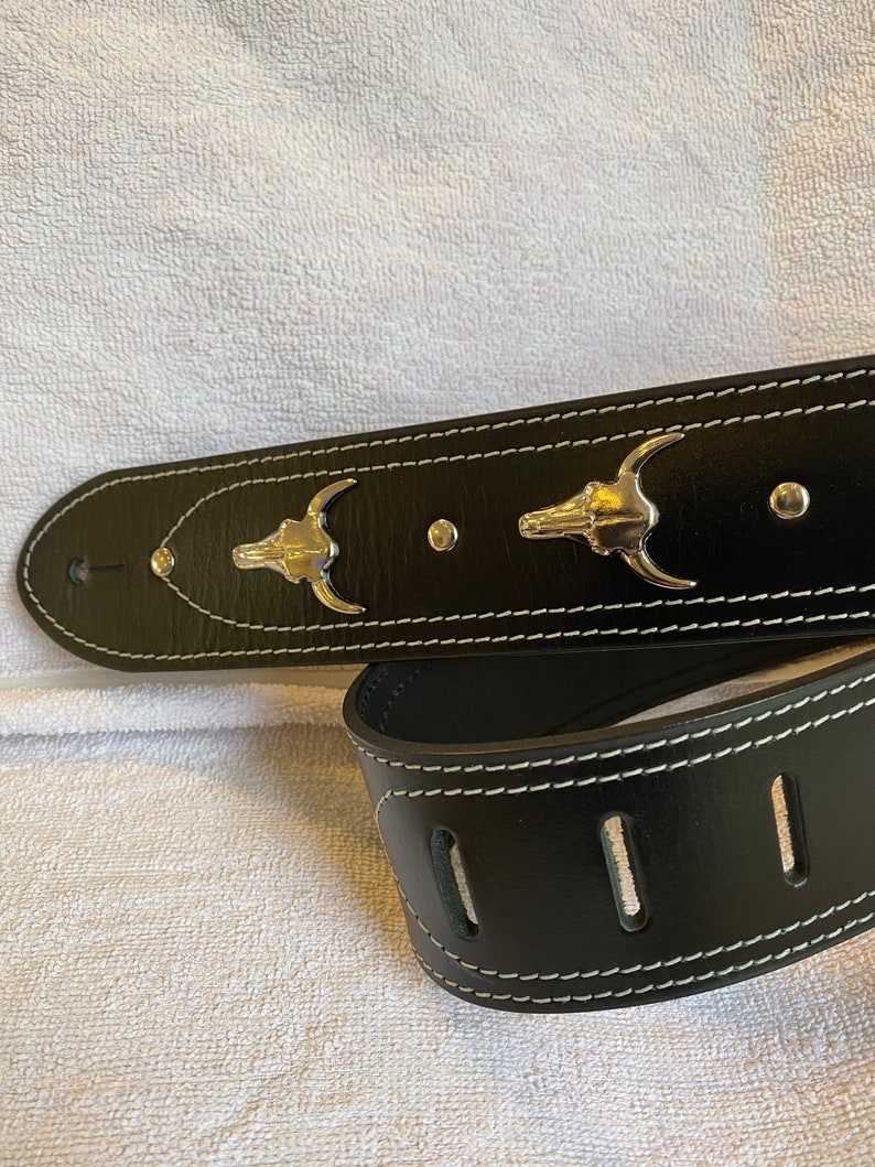 Leather guitar strap image 7