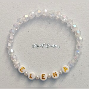 Elegant Name Bracelet For Her Bridal Shower Gift For Her Personalized Name Bracelet Custom Handmade