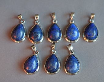 Lapis lazuli pendant, healing crystal pendant, crystal point pendant, lapis lazuli crystal for jewelry