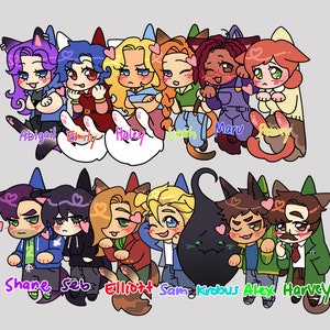 SDV Stardew Valley Scruff Kitty Acrylic Keychain Charms