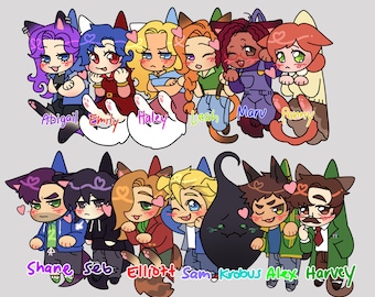 SDV Stardew Valley Scruff Kitty Acrylic Keychain Charms