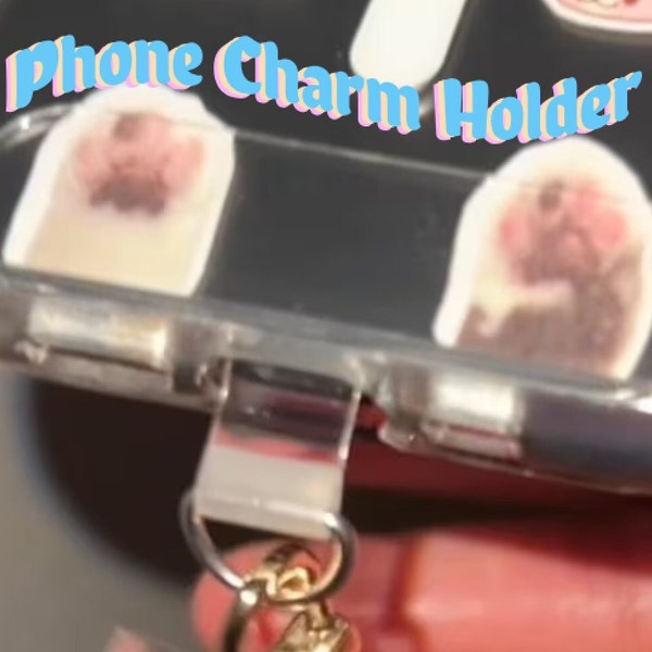 Porte-clés porte-clés avec breloque pour téléphone Transparent