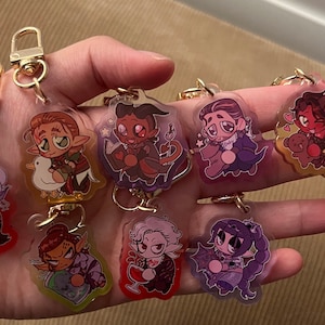 Baldur’s Gate 3 BG3 Acrylic Keychain Minthara Astarion Wyll Lae’zel Karlach Gale Shadowheart Halsin