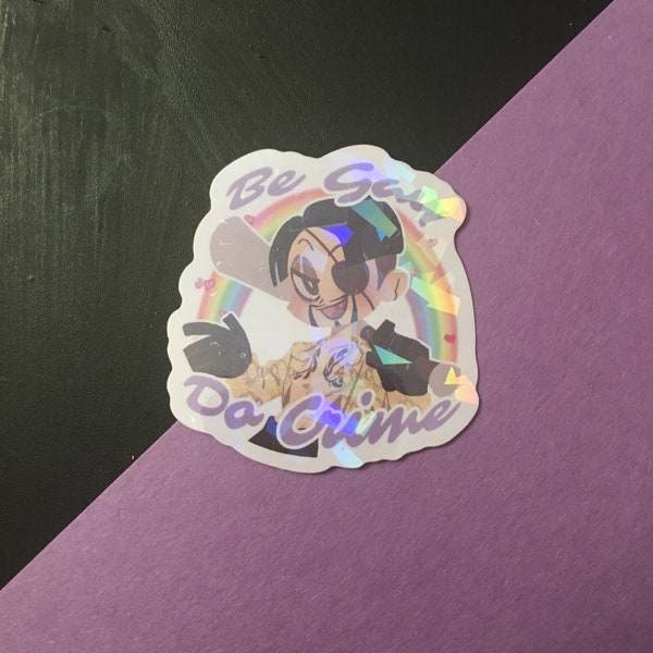 Majima Goro Ser Gay Hacer Crimen 2" Pegatina