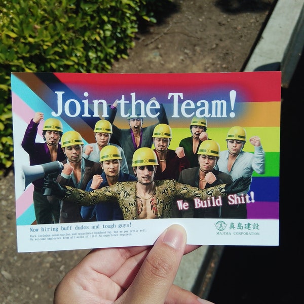 Impresión artística Majima 6x4 de RGG LGBTQ+