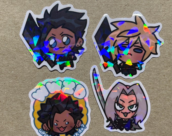FFVII FF7 Final Fantasy 7 Remake Acrylic Keychain Sephiroth Zack Fair ...
